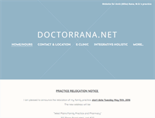 Tablet Screenshot of doctorrana.net
